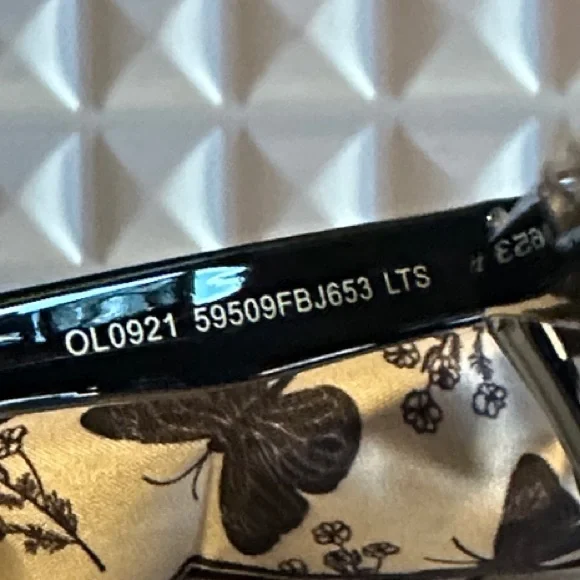 Betsey Johnson Black and Pink Striped Cat-Eye Sunglasses - Picture 3 of 4